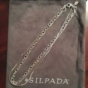 Silpada Happily Stranded Silver Necklace N2734